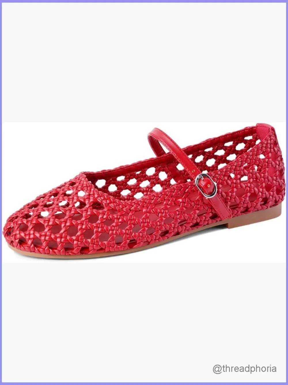 Mesh Ballet Flats Round Toe Buckle Strap Casual Office Mary Jane Shoes